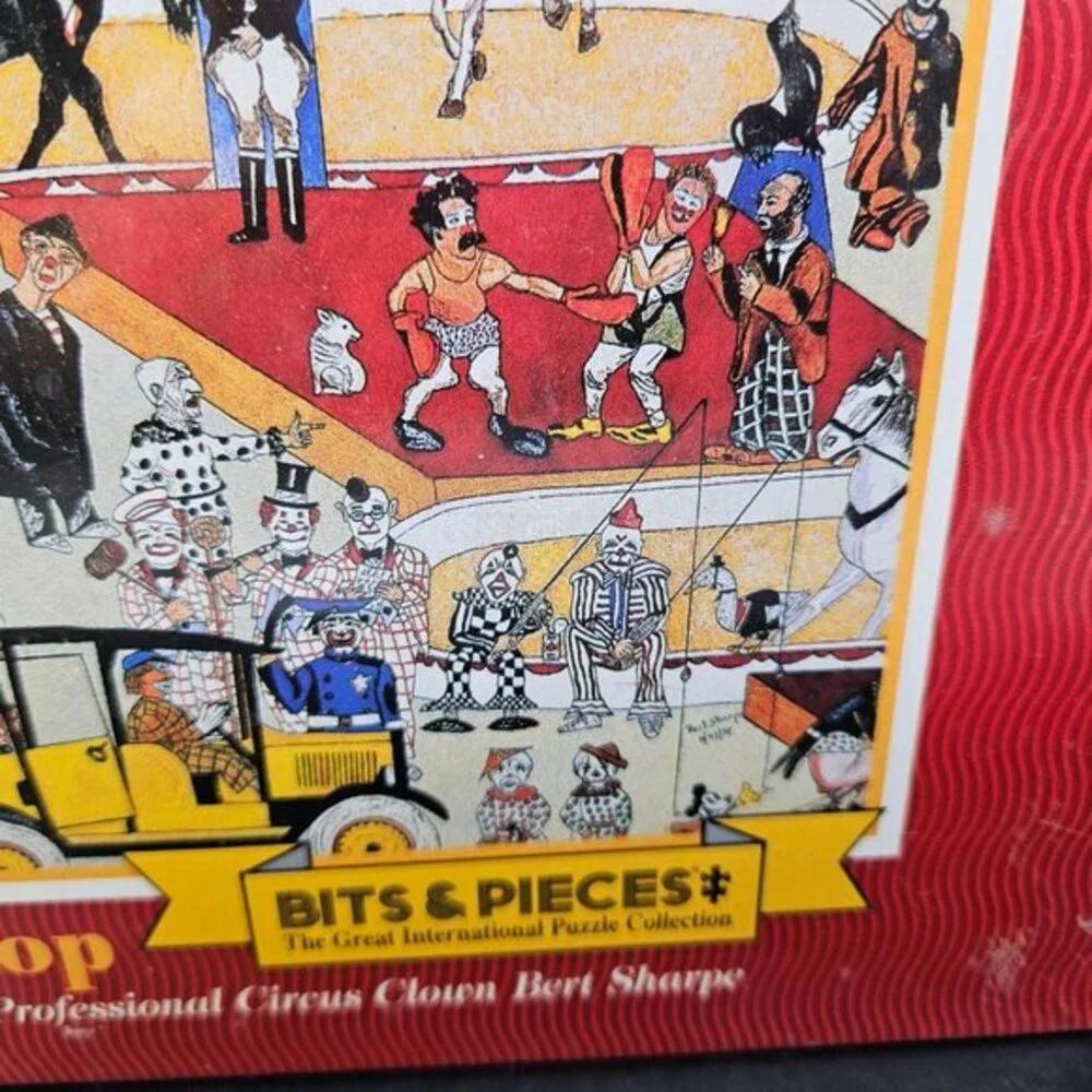 3000 Piece Jigsaw Puzzle Under The Big Top Circus Bits and Pieces 33 x 16 In New